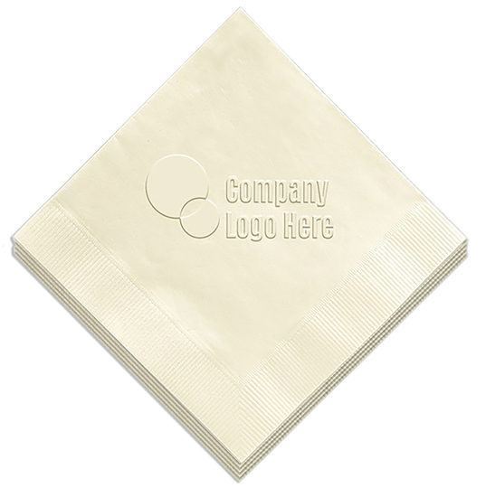 Embossed Beverage Napkins with Customer Supplied Art